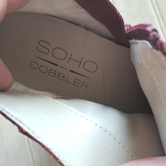 Soho Cobbler NYC Western Chunky Heel Ankle Suede Stylish Leather Booties - Picture 8 of 9